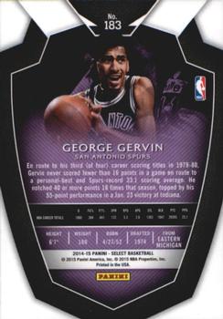 2014-15 Panini Select #183 George Gervin Back