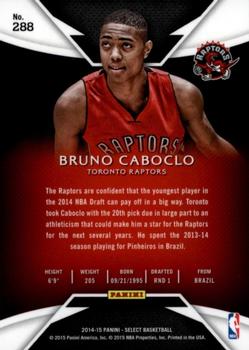 2014-15 Panini Select #288 Bruno Caboclo Back