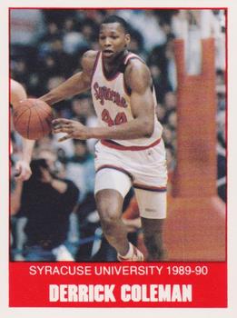 1989-90 Syracuse Orangemen #1 Derrick Coleman Front