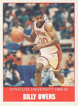 1989-90 Syracuse Orangemen #7 Billy Owens Front