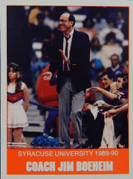 1989-90 Syracuse Orangemen #9 Jim Boeheim Front