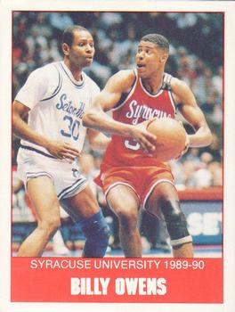 1989-90 Syracuse Orangemen #13 Billy Owens Front