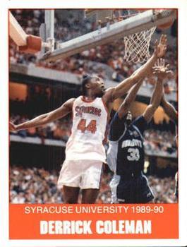 1989-90 Syracuse Orangemen #15 Derrick Coleman Front