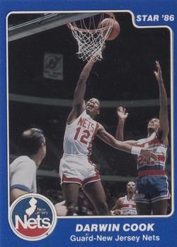 1985-86 Star Lifebuoy New Jersey Nets #4 Darwin Cook Front