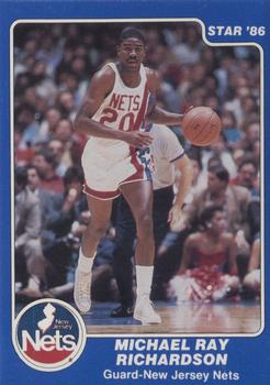 1985-86 Star Lifebuoy New Jersey Nets #11 Micheal Ray Richardson Front