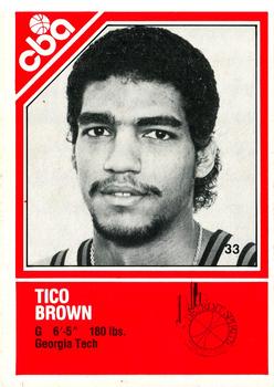 1982-83 TCMA CBA #33 Tico Brown Front