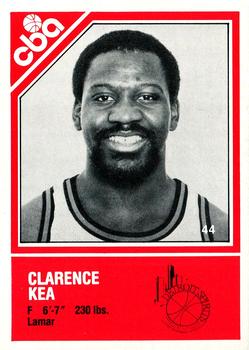 1982-83 TCMA CBA #44 Clarence Kea Front