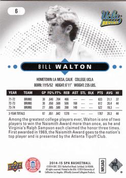 2014-15 SP Authentic #6 Bill Walton Back