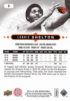 2014-15 SP Authentic #8 Lonnie Shelton Back