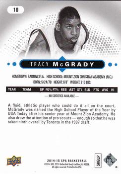 2014-15 SP Authentic #10 Tracy McGrady Back