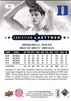 2014-15 SP Authentic #11 Christian Laettner Back
