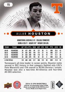 2014-15 SP Authentic #15 Allan Houston Back
