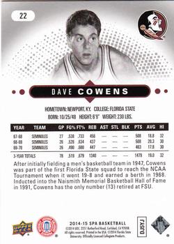 2014-15 SP Authentic #22 Dave Cowens Back