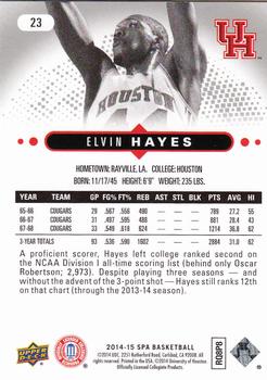 2014-15 SP Authentic #23 Elvin Hayes Back