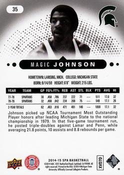 2014-15 SP Authentic #35 Magic Johnson Back