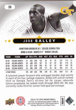 2014-15 SP Authentic #38 John Salley Back