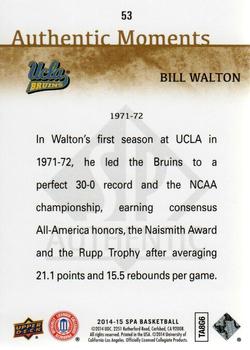 2014-15 SP Authentic #53 Bill Walton Back