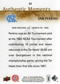 2014-15 SP Authentic #54 Sam Perkins Back