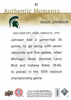 2014-15 SP Authentic #67 Magic Johnson Back