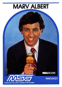 1989-90 Hoops - Announcers #NNO Marv Albert Front