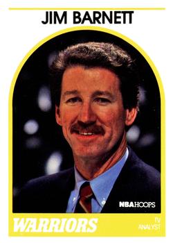 1989-90 Hoops - Announcers #NNO Jim Barnett Front