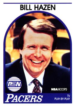 1989-90 Hoops - Announcers #NNO Bill Hazen Front