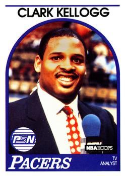 1989-90 Hoops - Announcers #NNO Clark Kellogg Front