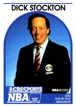1989-90 Hoops - Announcers #NNO Dick Stockton Front