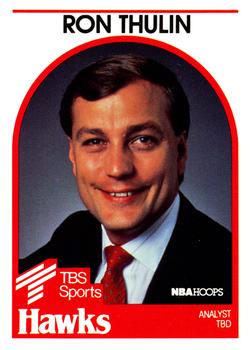 1989-90 Hoops - Announcers #NNO Ron Thulin Front