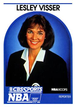 1989-90 Hoops - Announcers #NNO Lesley Visser Front