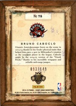 2014-15 Panini Court Kings - Portraits #78 Bruno Caboclo Back