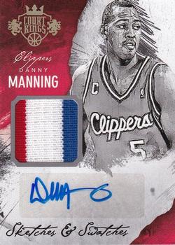 2014-15 Panini Court Kings - Sketches and Swatches Autographs Prime #43 Danny Manning Front