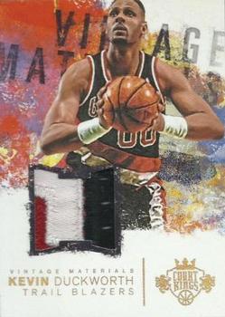 2014-15 Panini Court Kings - Vintage Materials #10 Kevin Duckworth Front