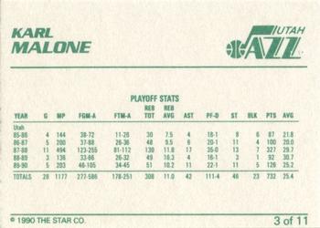 1990-91 Star Karl Malone #3 Karl Malone Back
