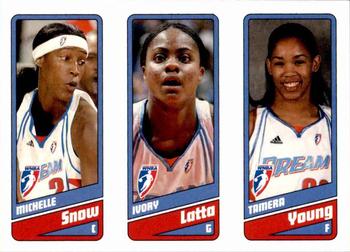 2009 Rittenhouse WNBA Series 1 #4 Michelle Snow / Ivory Latta / Tamera Young Front