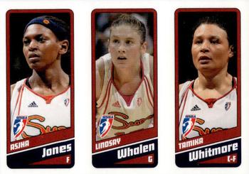 2009 Rittenhouse WNBA Series 1 #16 Asjha Jones / Lindsay Whalen / Tamika Whitmore Front