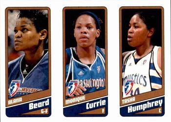 2009 Rittenhouse WNBA Series 1 #22 Alana Beard / Monique Currie / Tasha Humphrey Front