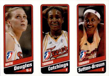 2009 Rittenhouse WNBA Series 1 #25 Katie Douglas / Tamika Catchings / Tammy Sutton-Brown Front