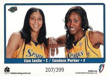 2009 Rittenhouse WNBA Series 1 #NNO Candace Parker / Lisa Leslie Back