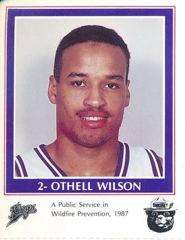1986-87 Sacramento Kings Smokey #NNO Othell Wilson Front