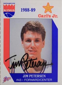 1988-89 Carl's Jr. Sacramento Kings #NNO Jim Petersen Front