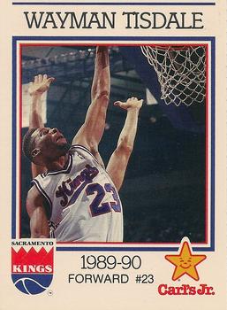 1989-90 Carl's Jr. Sacramento Kings #NNO Wayman Tisdale Front