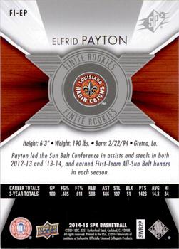 2014-15 SPx - Finite Rookies #FI-EP Elfrid Payton Back