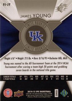 2014-15 SPx - Finite Rookies #FI-JY James Young Back