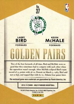 2014-15 Panini Gold Standard - Golden Pairs #37 Kevin McHale / Larry Bird Back