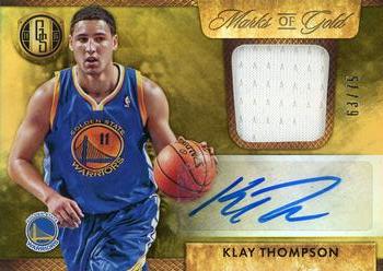 Klay Thompson Golden State Warriors Autographed 2012-13 Panini National Treasures Relic #110 #70/199 BGS Authenticated 9/10 Rookie Card 