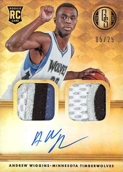 2014-15 Panini Gold Standard - Rookie Jersey Autographs Prime #234 Andrew Wiggins Front