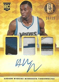 2014-15 Panini Gold Standard - Rookie Jersey Autographs Prime #267 Andrew Wiggins Front