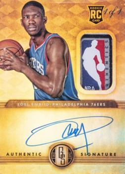 2014-15 Panini Gold Standard - Rookie Jersey Autographs Prime Tag #204 Joel Embiid Front