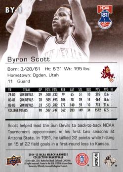 2014-15 Upper Deck NCAA March Madness - Sepia #BY-1 Byron Scott Back